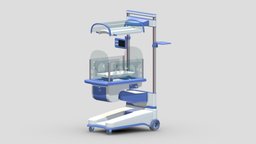 Medical Infant Incubator scene, room, device, instruments, set, element, unreal, laboratory, generic, pack, equipment, collection, ready, vr, ar, hospital, realistic, science, machine, engine, medicine, pill, unity, asset, game, 3d, pbr, low, poly, medical, interior
