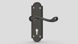 Turnberry Black Antique Handle office, room, modern, plate, exterior, element, key, lock, module, classic, handle, metal, part, minimalist, fittings, locking, knob, levers, design, house, wood, building, plastic, interior, door