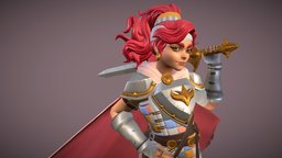 Young Arthur legend, arthur, challenge, king, artstation, character, girl, cartoon, game, 3d, animation