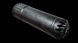 HuxWrx HX-QD 556 Suppressor (4K) rust, survival, ar15, silencer, nanite, stalker, suppressor, gunsmith, tarkov, military, gameasset, gun, plasticity, noai, plasticity3d, huxwrx