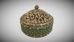 Burneretto asia, burner, metal, incense, tibet