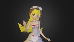 Oshino Shinobu manga, monogatari, oshino, shinobu, character, female, anime