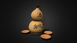 Sake Gourd (Alcohol container), 酒 瓢箪 alcohol, gourd, sake, roronoazoro, zoro, booze, anime-inspired, sakebottle, alcoholicdrink, bottle, onepiece, sakecup, alcohol-bottle, hyotan, japanese-alcohol, sake-gourd, sake-bottle, japenese-sake-bottle