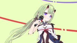 김데비 Kim Devi cute, avatar, commission, vrchat, vtuber, vroid, girl, female, anime, vrm, noai