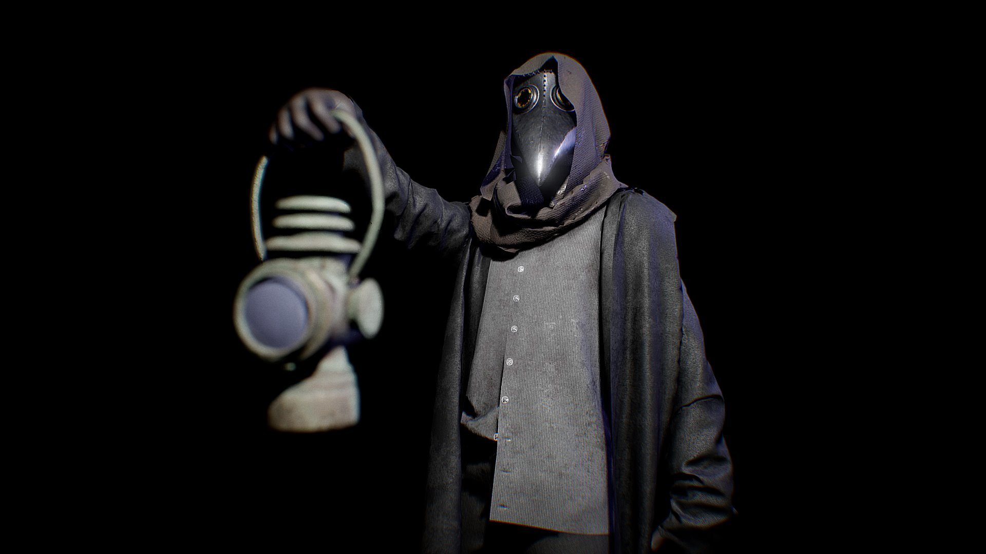 Do you like my work? Leave a like and follow me please :) - Steampunk plague doctor - Download Free 3D model by Domindik 3d model