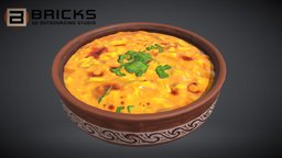 Butter Chicken gamereadyasset, 3dgameasset, bricks3dstudio, vietnam3dartoutsource, butterchicken, butterchicken3dmodel, butterchicken3dasset, butterchickengameready, gamereadybutterchicken
