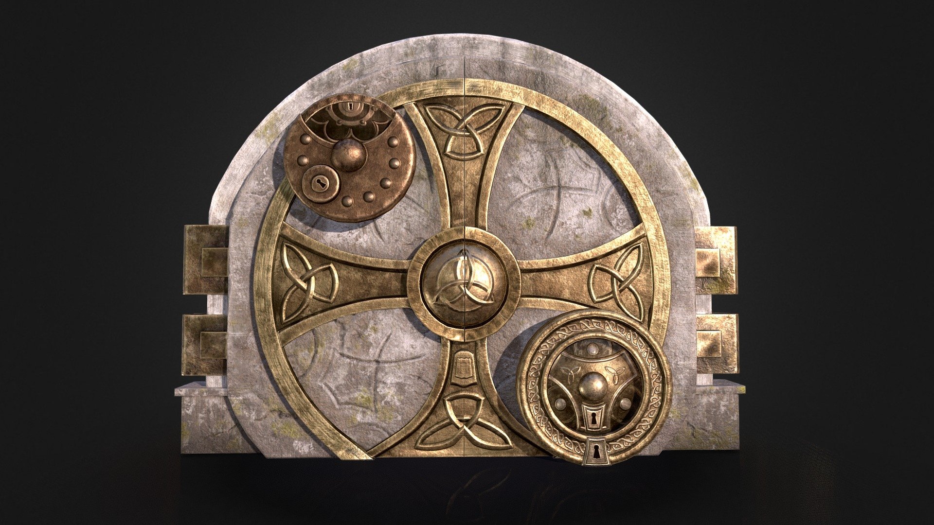Hi,
I wanted to make the goblin gate from Hogwarts Legacy Game.
Since I really do like the art style of the game, I wanted to challange myself.
I have made low poly model on blender, did some sculpt and refinements on zbrush
and textured in substance painter.

Check out My Artstation:
https://www.artstation.com/ozcanburak8 - Goblin Gate-Hogwarts Legacy (Fan Art) - Download Free 3D model by Burak Özcan (@ozcanburak8) 3d model