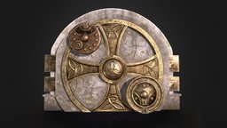 Goblin Gate-Hogwarts Legacy (Fan Art) gate, fanart, hogwarts, blender, blender3d, zbrush, hogwartslegacy