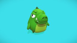 Dinosaur cartoon, blender, blender3d, characters, animal, animation, stylized, dinosaur