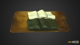 Korean Rice Cake JeolPyeon food, photogrametry, fbx, realistic, traditional, dessert, realism, korean, 3dscaning, tradition, ricecake, foodscan, koreanfood, realitycapture, 3dscan, 3dmodel, jeolpyeon, noai