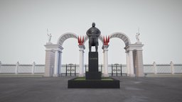 KIROV PARK. Izhevsk arcade, monument, soviet, park, ussr, parking, architecture