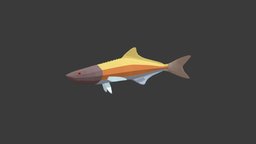 Cobia fish, fishing, river, underwater, animals, lake, ocean, aquarium, aquatic, sealife, cobia, cobiafish, oceanlife, fish-cartoon, low-poly, animal, animated, simple, sea