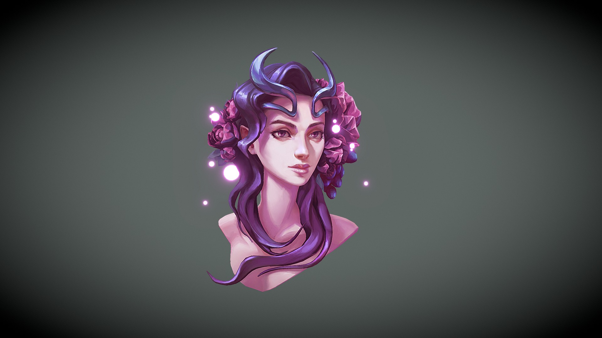 Texture study of a cute elf with a heavy hand in pink.
Artstation: https://www.artstation.com/asilzer
Instagram: https://www.instagram.com/anessasilzer/ - Flower Face - 3D model by AnessaSilzer 3d model