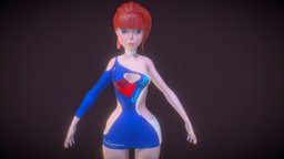 Racing Queen Blue (Original Caracter) , queen, moe, girl-model, -woman, ecchi, -girl, -, _girl, kawaii-anime-girl, girl, racing, anime, genshi, racing-queen
