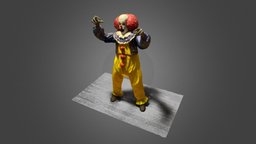 IT / Photogrammetry scan clown, figure, it, action-figure, stephen-king, photogrammetry, scan