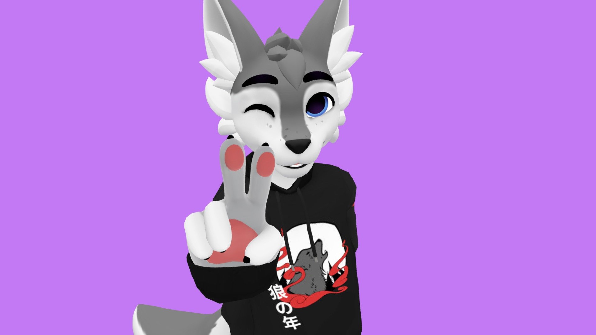 This avatar is ready to upload to VRChat with (face and eye tracking and MMD support), is Quest compatible! It also includes .vrm (VTuber Avatar) files with full facetracking support for streaming along with continual support/updates. It's super easy to use and comes with tons of in-game customization, tutorials and editor files. I also have an awesome discord community where you can ask questions, commission recolors and edits, and hang out!

Get this model on my Gumroad: https://juliawinterpaw.carrd.co/
Discord: discord.gg/56wT3Zq

Avatar Features

-Masculine and feminine body shapes along with many more

-5 Clothing options

-Default mood options

-Physbones set up for the ears, tail, hair, neck floof, whiskers, nose, paws, and tongue

-3 hairstyles with style adjustments

-4 Toggleable custom sitting/laying poses

-Individual toe beans with in-game toe controls

-VTuber avatar (.vrm file)

-Face tracking for both streaming and vrchat

-And so much more!!! - Winterpaw Mini Canine VRChat PC + Quest + VTuber - 3D model by Julia Winterpaw (@JuliaWinterpaw) 3d model