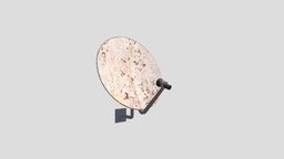 Rusty Satellite Dish tv, antenna, satellite, television, parabolic
