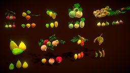 Collection Fruit Path5 fruit, prop, collection, vegetation, asset