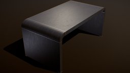 Directors / Office Desk (low-poly, game-ready) office, modern, school, wooden, desk, furniture, table, director, design, home, wood