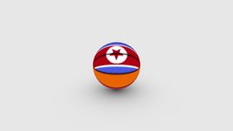Cartoon basketball football, basketball, sports, equipment, team, lowpolymodel, handpainted, cartoon, game, stylized, sport, ball