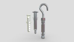Wall Plug fitting, screw, drill, bolt, hook, anchor, diy, plug, metal, tool, hole, dowel, fastener, plastic, wall, steel