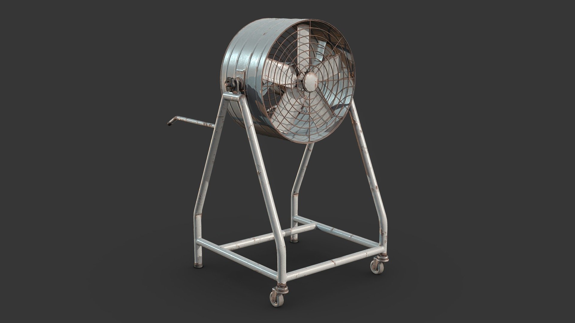 Softwares:


3ds Max, Substance 3D Painter

Uncompressed textures here.



ArtStation:
https://www.artstation.com/artwork/Qn1WXd
 - Industrial Exhaust Fan - 3D model by Tiago Barrozzo (@tiagobarrozzo) 3d model
