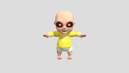 Scary Baby Doll baby, doll, scary, 3d