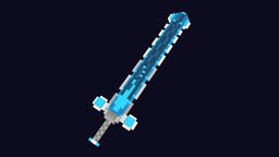 Voxel Sword 1 rpg, adventure, sandbox, swords, game-ready, voxels, game-asset, sword-weapon, voxel-art, asset-pack, unity3d, minecraft, weapons, lowpoly, voxel, sword, fantasy, magicavoxel, fantasy-weapon, blade-weapon