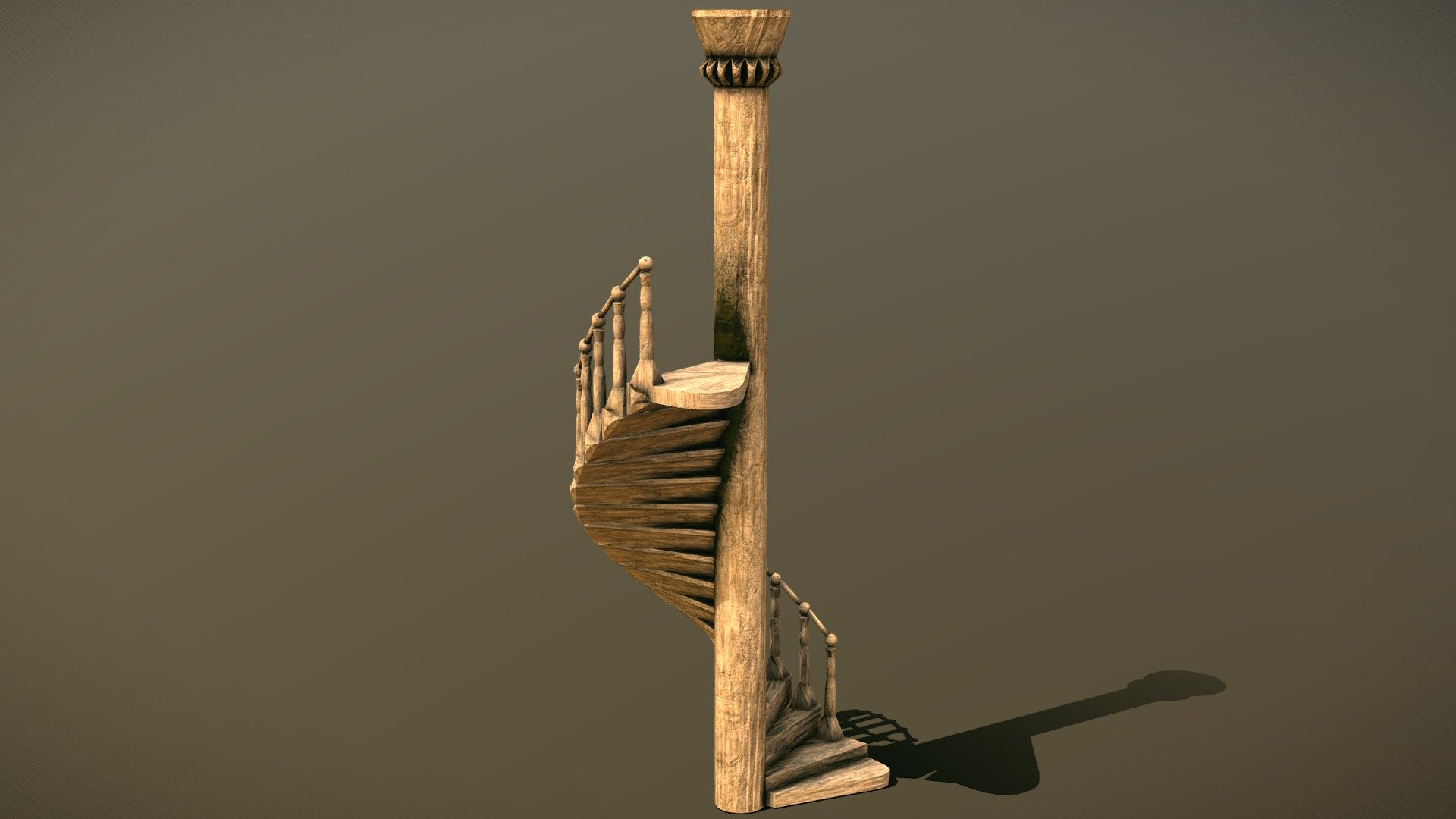 Custom spiral staircase (antique stilized)

Metal spiral staircase (steampunk stylized)

Blender (2.92), Substance Painter (2020.2.2) - Dilapidated wooden spiral staircase (old wood) - Download Free 3D model by Nortenko Dmytro (@leondp) 3d model