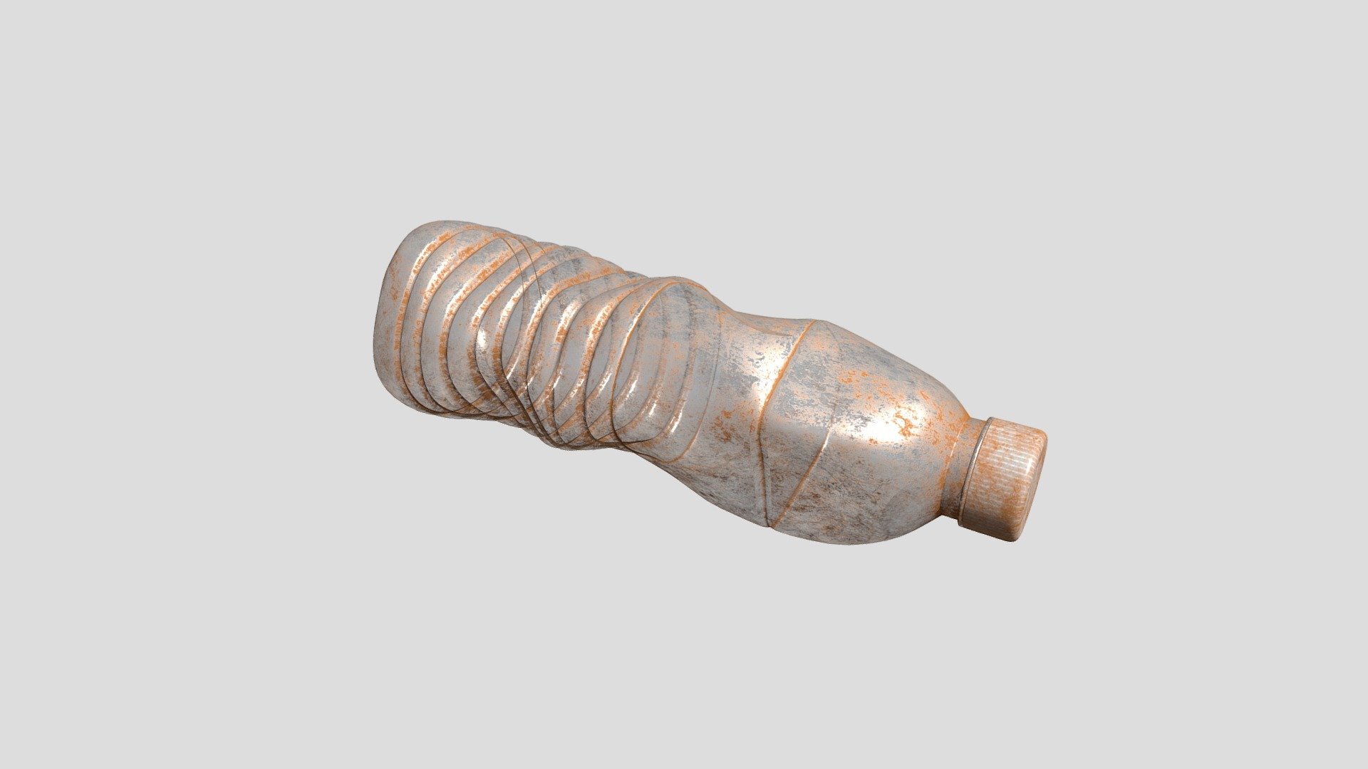 Dirty Plastic Water Bottle.....Lost Somewhere In This Land We Call Earth..... 3d model
