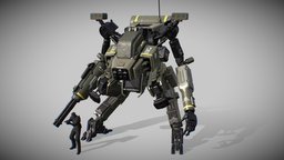 MS mech, titan, sifi, robot