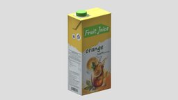 Fruit Juices Low Poly PBR food, fruit, restaurant, pack, can, cola, soda, kitchen, package, miscellaneous, asset, game, bottle, container, interior