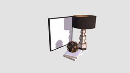 interior props lamp, frame, props, gadgets, 37, am139, book, interior