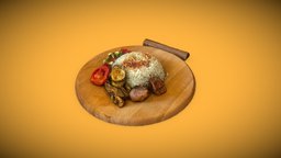 Persian Zucchini Stew apple, iran, persian, photogrammetry, persianfood, objectcapture, iranfood