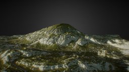 Hillfort landscape, terrain, land, hill, mountain, relief, environment