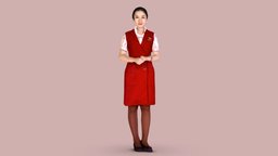 Woman16 women, beauty, 3dscanning, 3dprinting, woman, flight-attendant, zbrush, human
