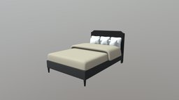 Master Bedroom Bed room, bed, bedroom, household, pillow, prop, furniture, game-dev, unreal-engine, asset, texture, pbr, interior, master-bedroom, household-furniture
