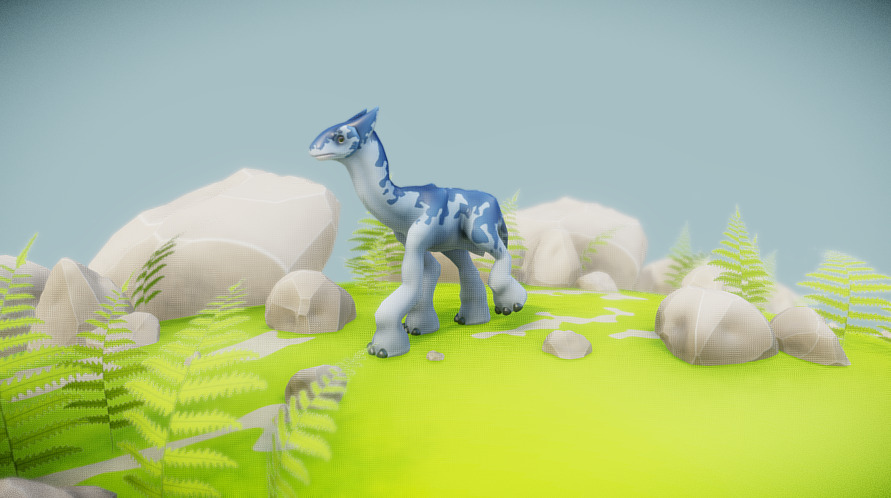 Made with Blender, Gimp and Inkscape.

WIP Thread : https://forum.sketchfab.com/t/wip-bleuet-the-little-weird-quadruped-creature/7723 - Bleuet - Walk Cycle - 3D model by Kyan0s 3d model