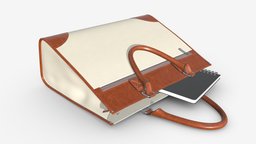  office, storage, leather, work, laptop, case, fashion, bag, travel, strap, handle, briefcase, shoulder, handbag, pocket, carry, 3d, pbr