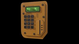 Keypad Codelock Free Game Ready Asset gadget, freemodel, gamereadyasset, freeasset, scifi, codelock, keycodelock, codeentry