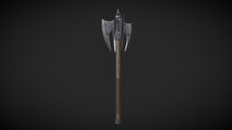 Iron Mace set, elder, scrolls, oblivion, mace, iron, skyblivion, substancepainter, substance