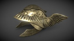 Winged helmet armor, fanart, severed, equipment, boss, head, tarnished, asset, gameart, helmet, gameasset, ring, blade, wing, eldenring, elden, malenia, miquella
