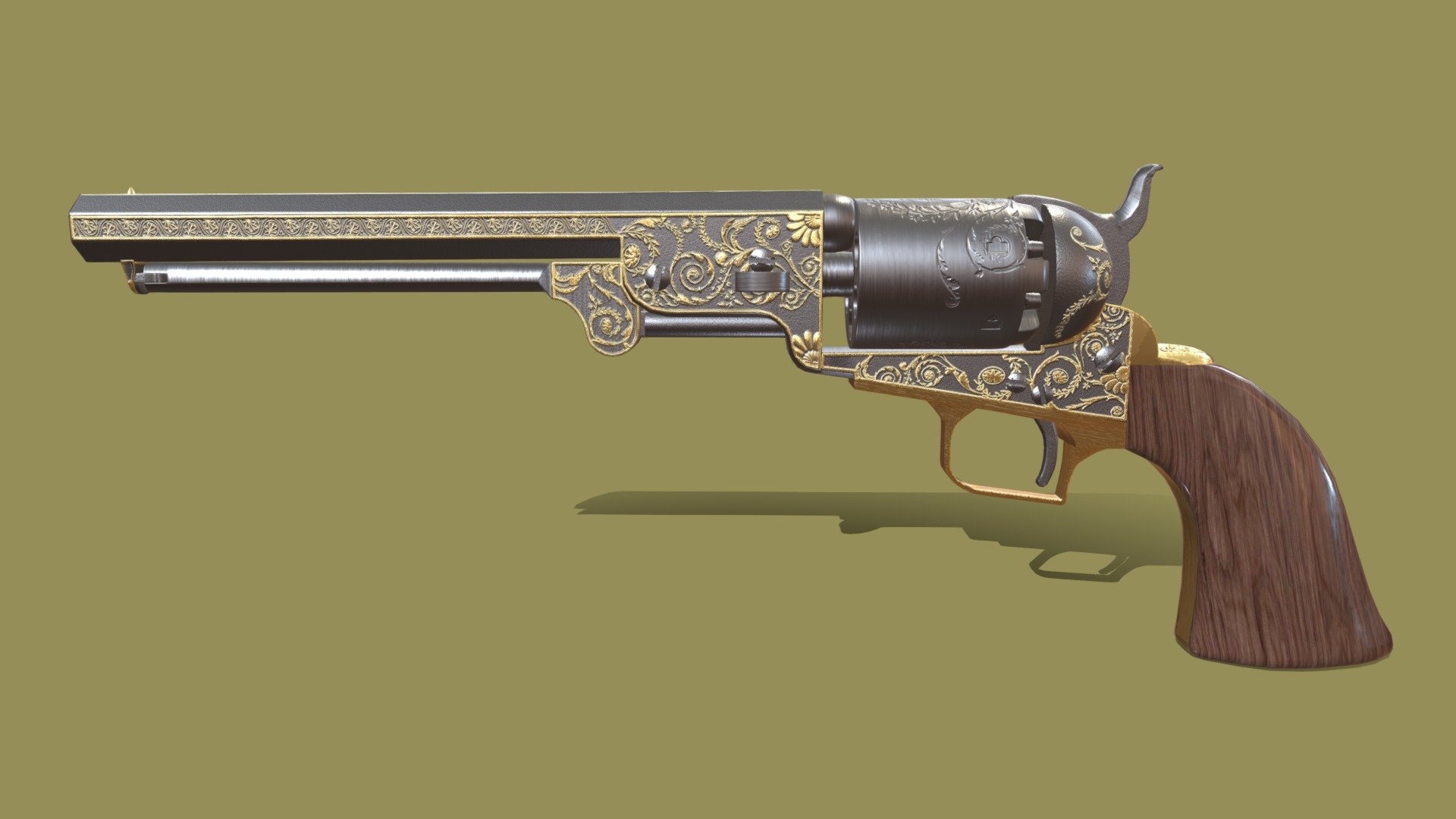 Took me about a week to build everything, texturing was done in Substance Painter, and the modeling portion was done in Autodesk MAYA 3d model