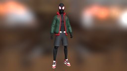 Spiderman spider, spider-man, blender-3d, spiderverse, blender28, download