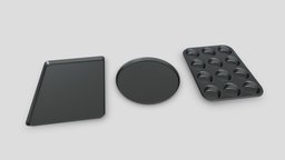 Baking Trays food, cupcake, tin, bake, tray, oven, metal, kitchen, cooking, pastry, kitchenware, muffin, roast