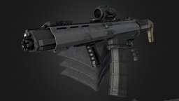 Desert fox slug, tactical, props-assets, props-game, assets-game, shotgun-tactical, military, shotgun