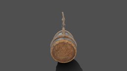Hanging Keg bar, drink, prop, medieval, mead, keg, substancepainter, maya, game, 3d, hardsurface, gameasset, fantasy