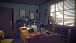 CyberCop Office office, police, cyborg, detective