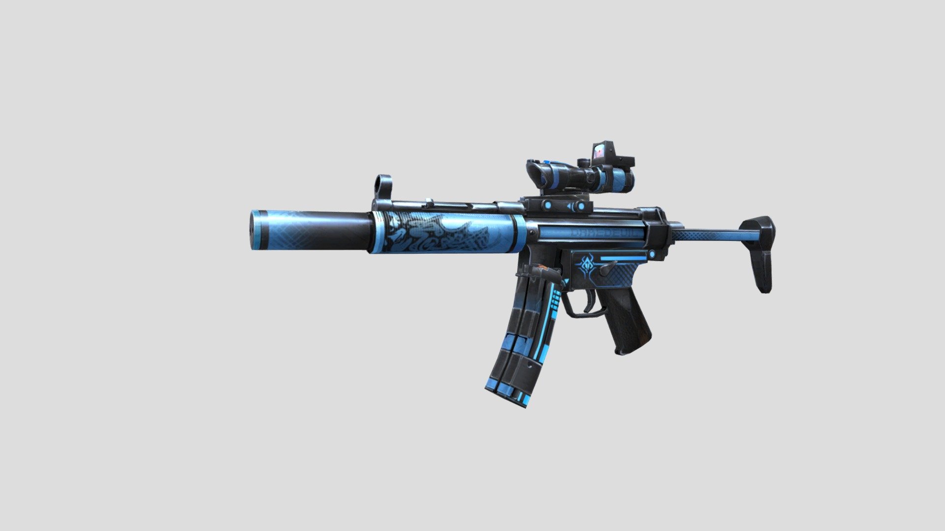 Mp5 SD Devil - Mp5 SD Devil - 3D model by Long Nguyễn (@LongNguyen89) 3d model