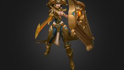 Riot art contest Leona warrior, league, legends, lol, leona, riot, character, female, of